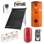 Pachet solar 1 colector 20 TUBURI, boiler 150 litri (acm pentru 2-3 persoane)