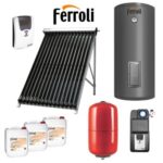 Pachet solar 1 colector 25 TUBURI, boiler 200 litri (acm pentru 3-4 persoane)