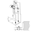 Vana cu 3 cai + servomotor pentru bateria primara ventiloconvector Ferroli Jolly TOP-I VM