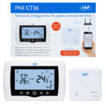 Termostat inteligent PNI CT36 fara fir, cu WiFi, control prin Internet