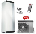 Pompa de caldura NIBE AMS 20-10 cu modul interior VVM S320 R EM, 230V, pt. 130-140 mp