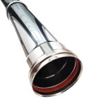 Burlan inox cazan peleti 80mm x 0.5mm x 0.5ml si garnitura - imagine 2