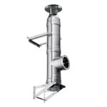 Cos de fum profesional din inox, dublu izolat, pornire consola - imagine 2