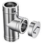 Cos de fum profesional din inox, dublu izolat, pornire consola - imagine 5