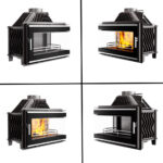 Semineu fonta sticla KAWMET W16 ECO 13,5 kW, sticla laterala - imagine 7