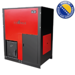 Cazan din otel pe peleti, arzator din fonta, ECO Dominus, 50 kW