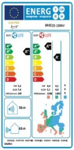 Aer conditionat inverter CONTER Breeze 18000 BTU, R32, WiFi inclus - imagine 2
