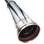 Burlan inox cazan peleti 80mm x 0.5mm x 1ml si garnitura - imagine 2