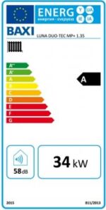Centrala termica in condensare Baxi Luna Duo-Tec MP+ 1.35, 34kW, doar incalzire - imagine 4