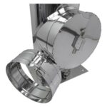 Cos de fum profesional din inox, dublu izolat, baza suspendata - imagine 8