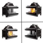 Semineu fonta sticla KAWMET W16 ECO 13,5 kW, sticla laterala - imagine 6