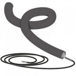 NIBE conducta scurgere condens+ fir electric pentru S2125, F2120, KVR 11-10, 1 metru