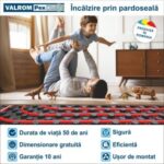 Pachet incalzire in pardoseala VALROM pt. 50mp, fara automatizare si reglare temperatura