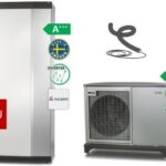 Pompa de caldura NIBE F2040-8 cu modul interior VVM S320 R EM, 230V, ptr. max. 120-150 mp