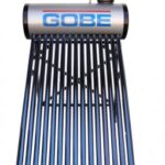 Panou solar nepresurizat din inox GOBE, cu 20 tuburi vidate si boiler 200 L