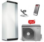 Pompa de caldura NIBE AMS 20-10 cu modul interior VVM S320 R EM, 230V, pt. 130-140 mp