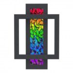 Radiator decorativ colorat 600/900 mm COMBI GLASS - imagine 2