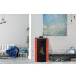 Semineu pe peleti cu perdea de aer cald AMIGA 8 kW - imagine 3