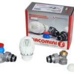 Set robineți termostatați TUR/RETUR Giacomini R470F, 1/2”