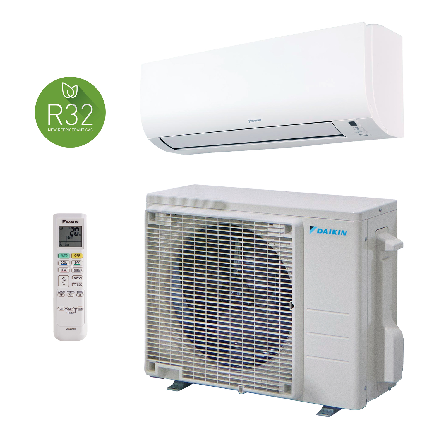 18 AC DAIKIN COMFORA - 1500x1500 px Aparat de aer conditionat Daikin COMFORA Bluevolution, Inverter, 9000-24000 BTU, Wi-Fi inclus - imagine 1
